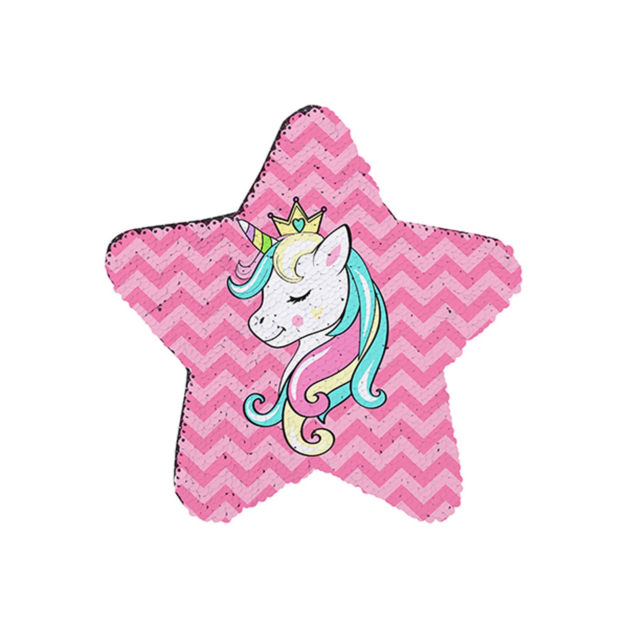 Craft Express 2ct. 7" Silver & White Star Sublimation Sequin Patches